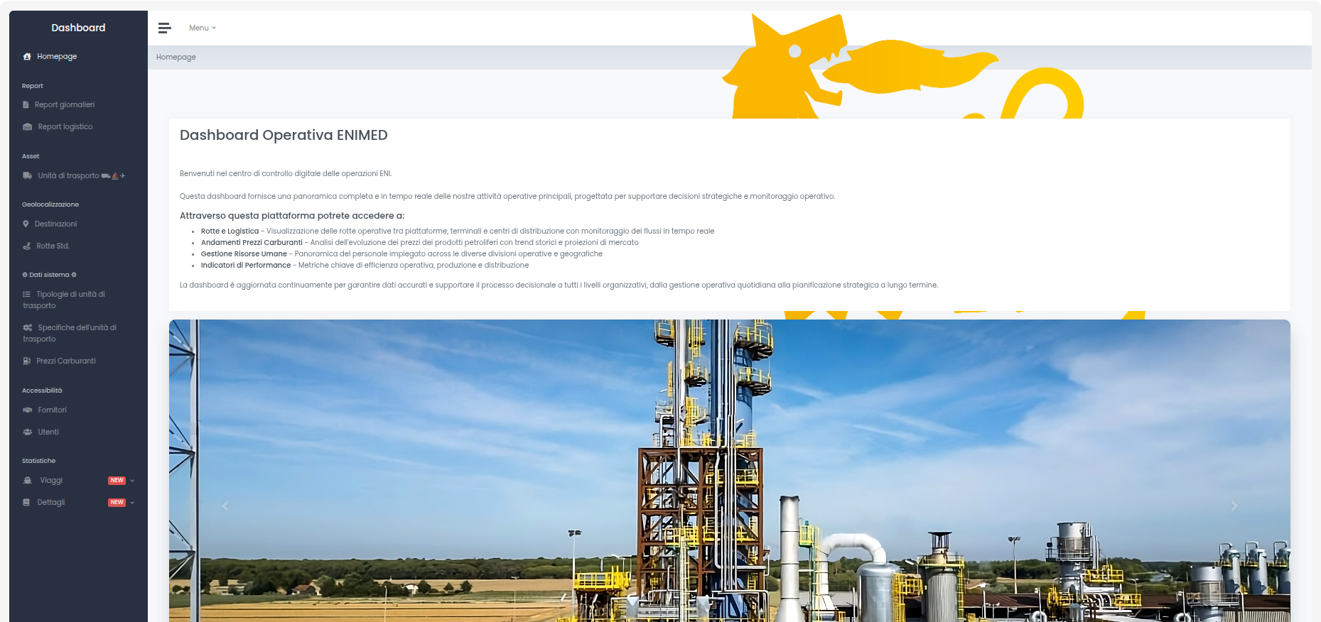Gestione interna azienda logistica